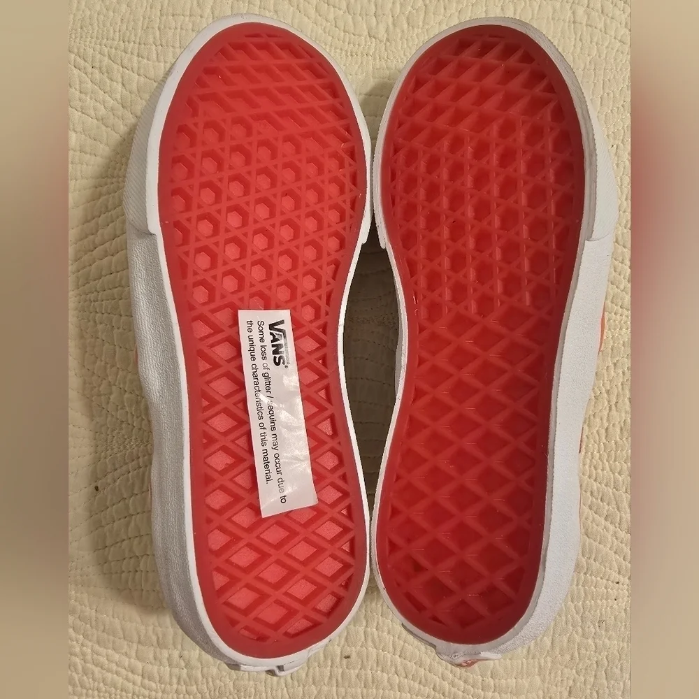 NWT Vans Girls Slip Sneakers with Tropical Fruit Design